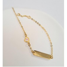 Παιδική Ταυτότητα Σε Κίτρινο Χρυσό 9Κ (KID116)